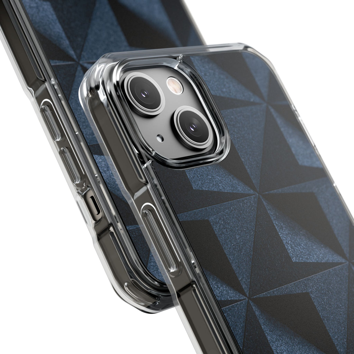 Blue Impact MagSafe Phone Case for iPhone - Indigo Basalt Facets