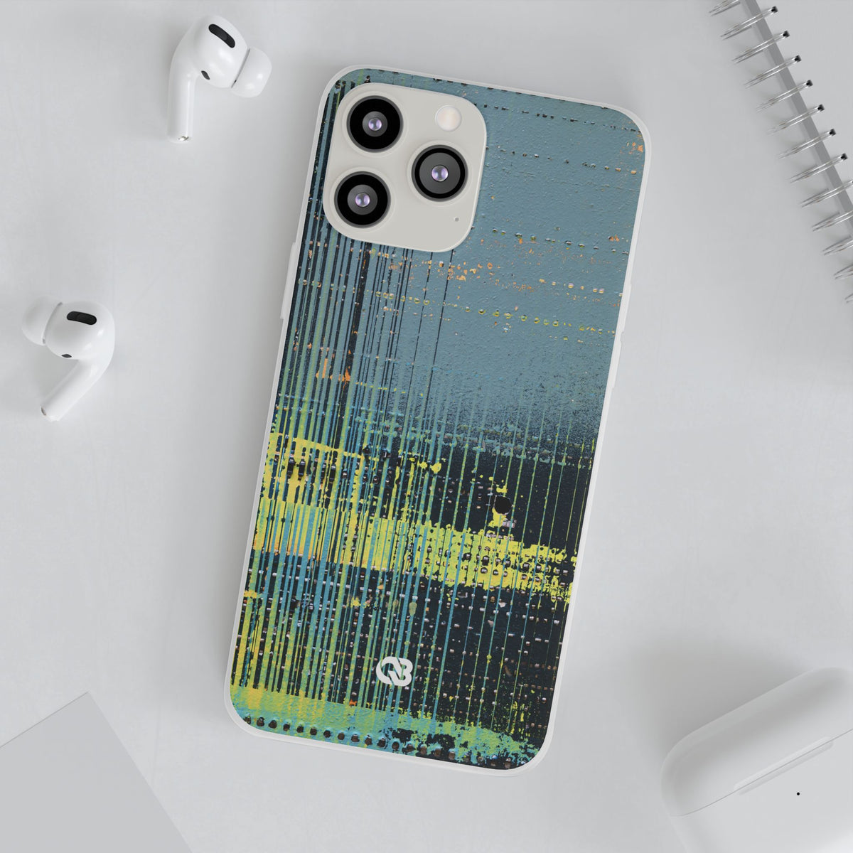 Acid Raster Circuit · Lite Phone Case for iPhone · Teal
