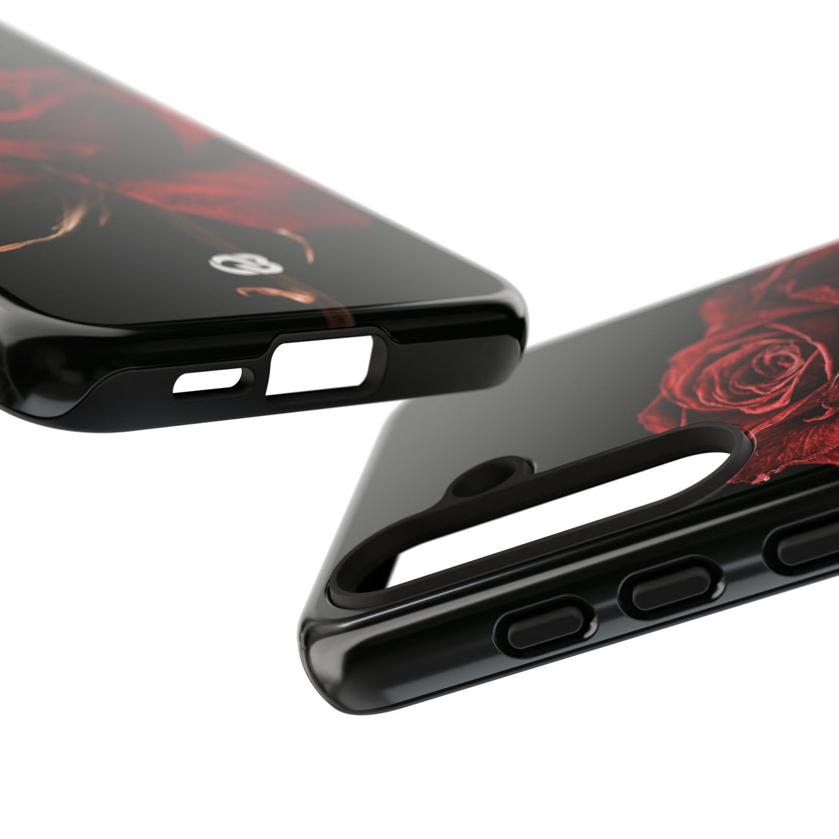 Crimson Noir Rose · Tough Phone Case for Samsung · Black
