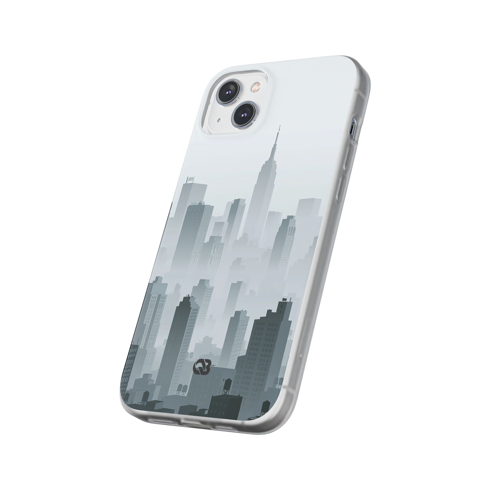 Grey Lite Phone Case for iPhone - Steel Mist Skyline
