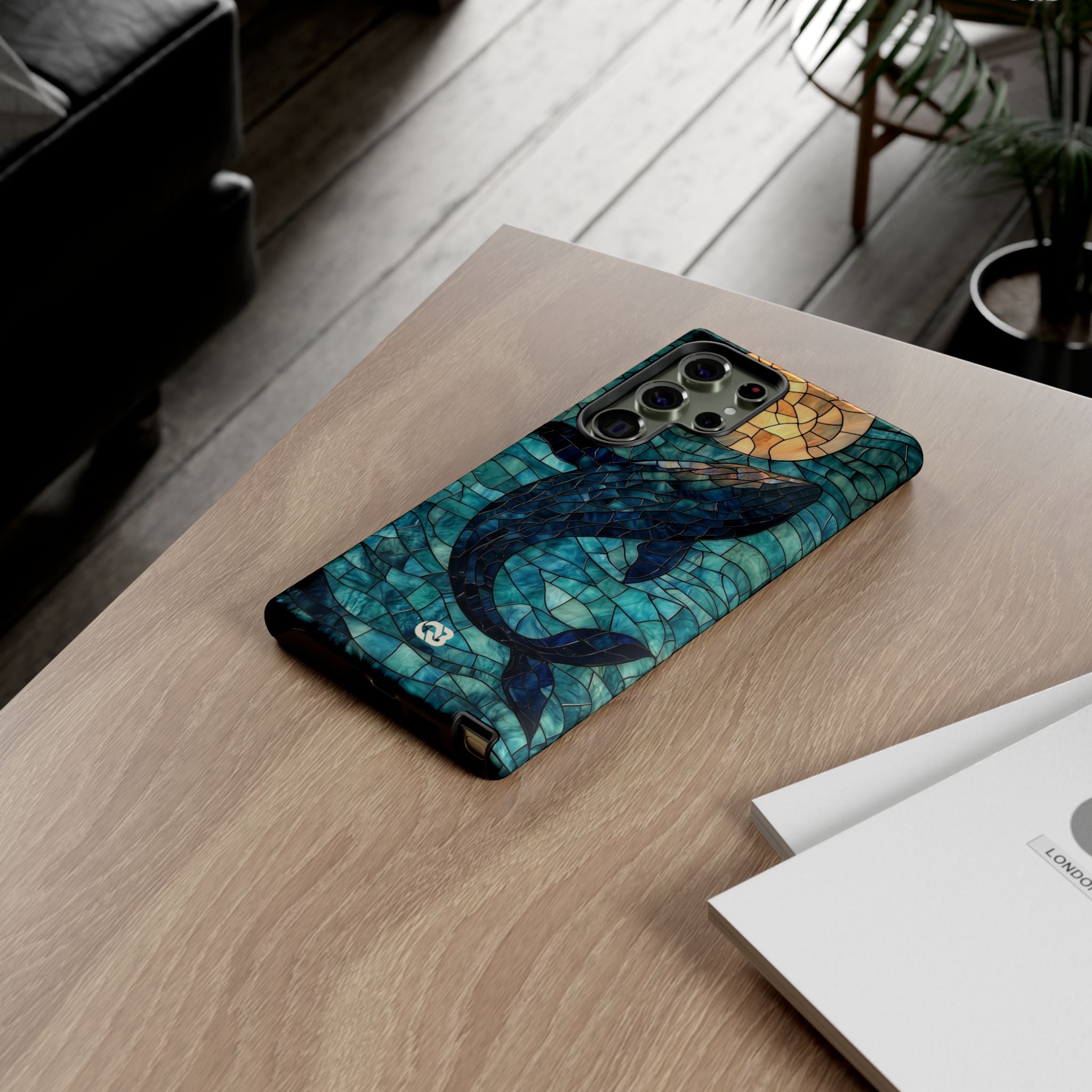 Stained Moon Whale · Tough Coque de téléphone pour Samsung