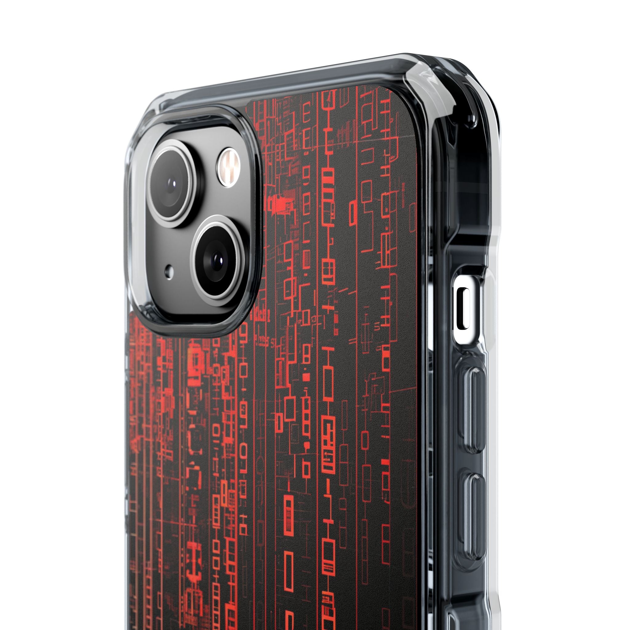 Crimson Glyphs iPhone 14 Case - Impact