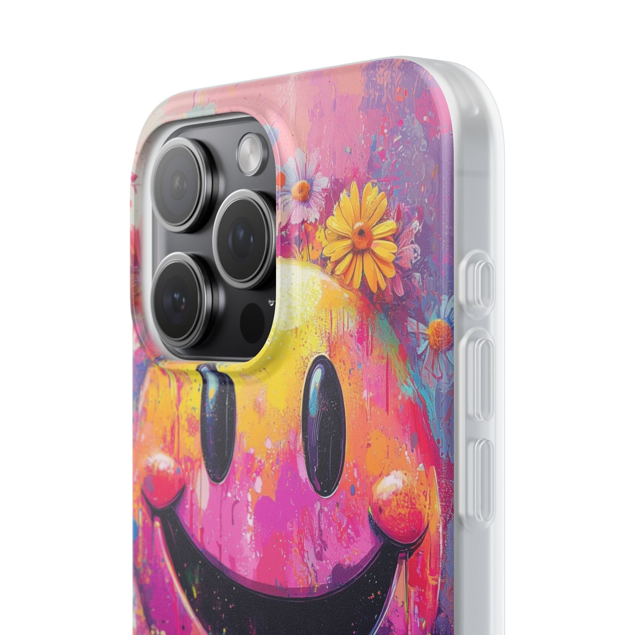 Vivid Grin Graffiti · Soft Phone Case for iPhone