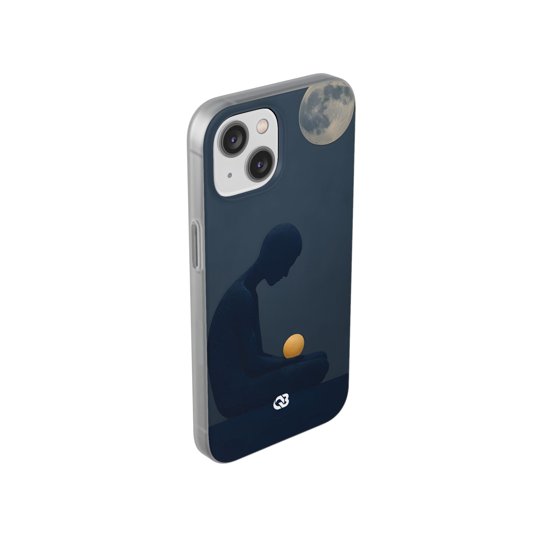 Obsidian Lunar Orb · Soft Phone Case for iPhone