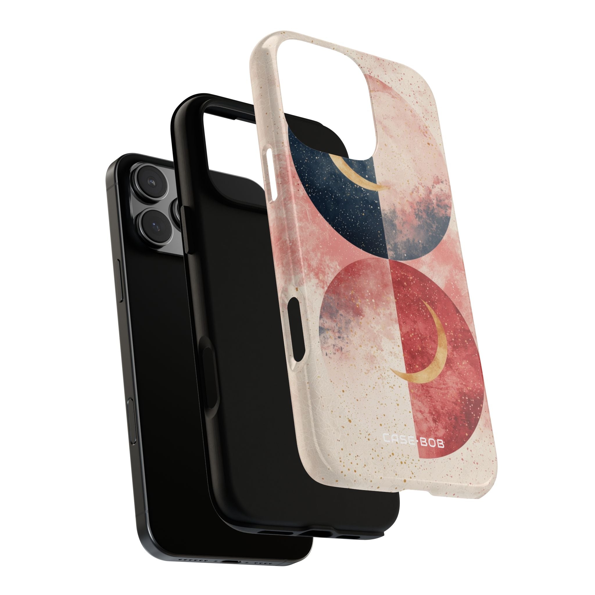 Kultainen kaarisilmukka iPhone 16 Pro Max -kovaus - Tough