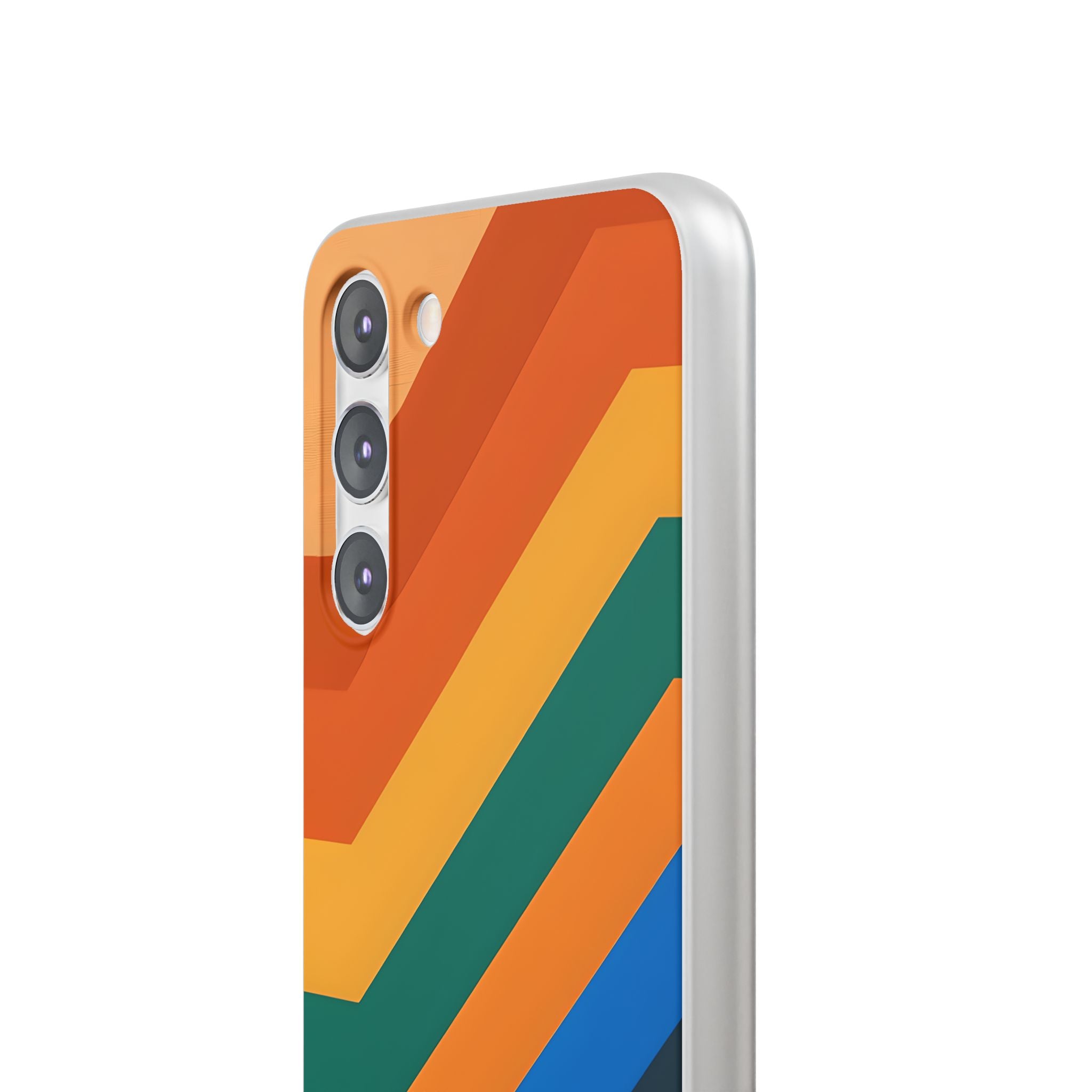 Retro Ridge Lines · Soft Phone Case for Samsung