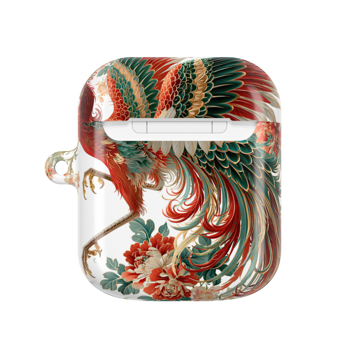 Vermilion Imperial Phoenix · Hard Case for AirPods & AirPods Pro · Red
