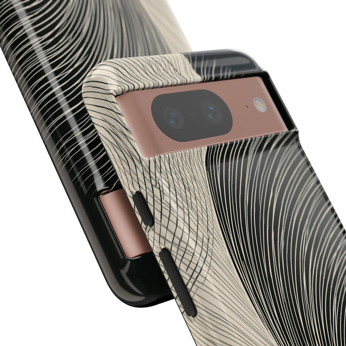 Minimal Frond Study · Tough Phone Case for Pixel · Black