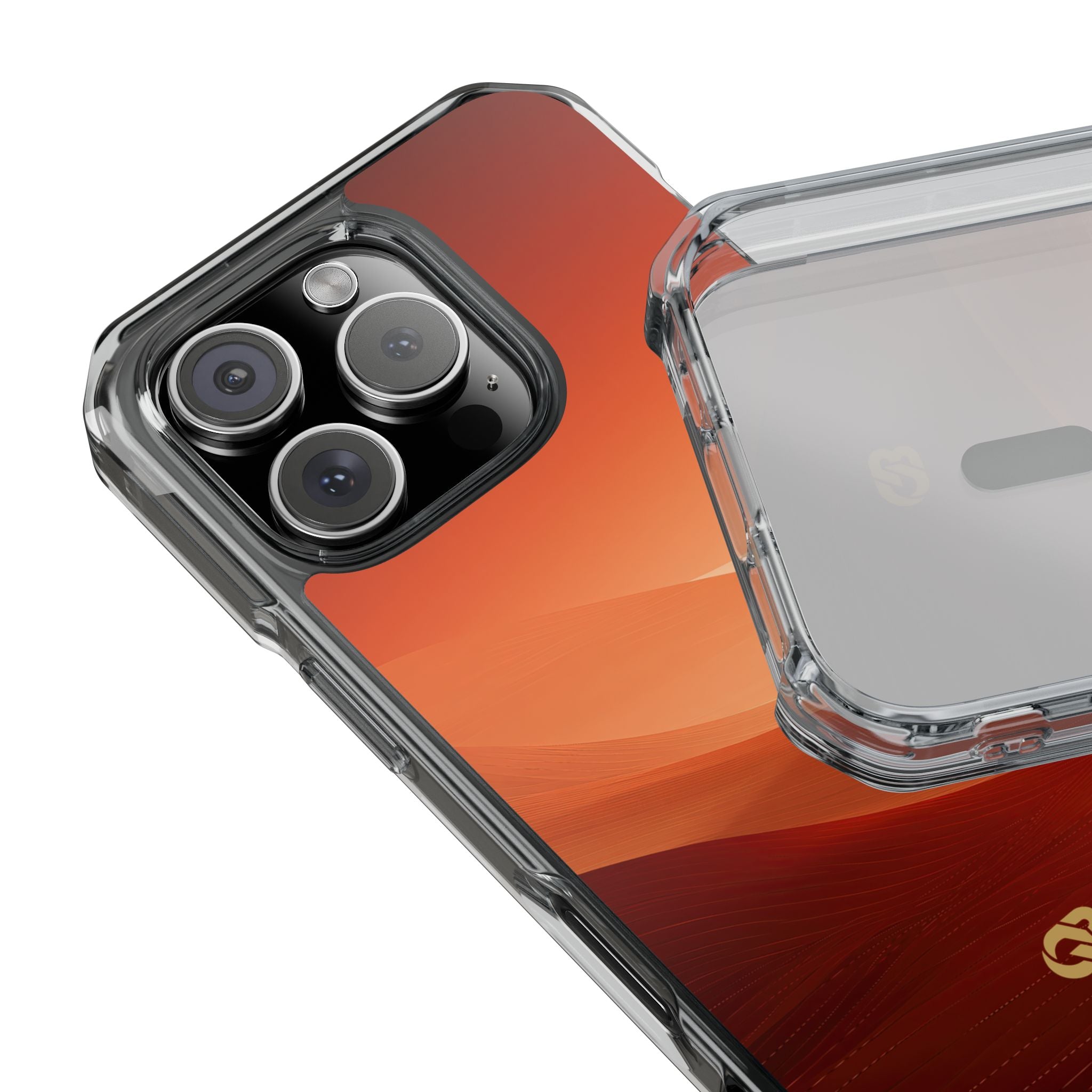 Orange Impact MagSafe Phone Case for iPhone - Crimson Dune Gradient