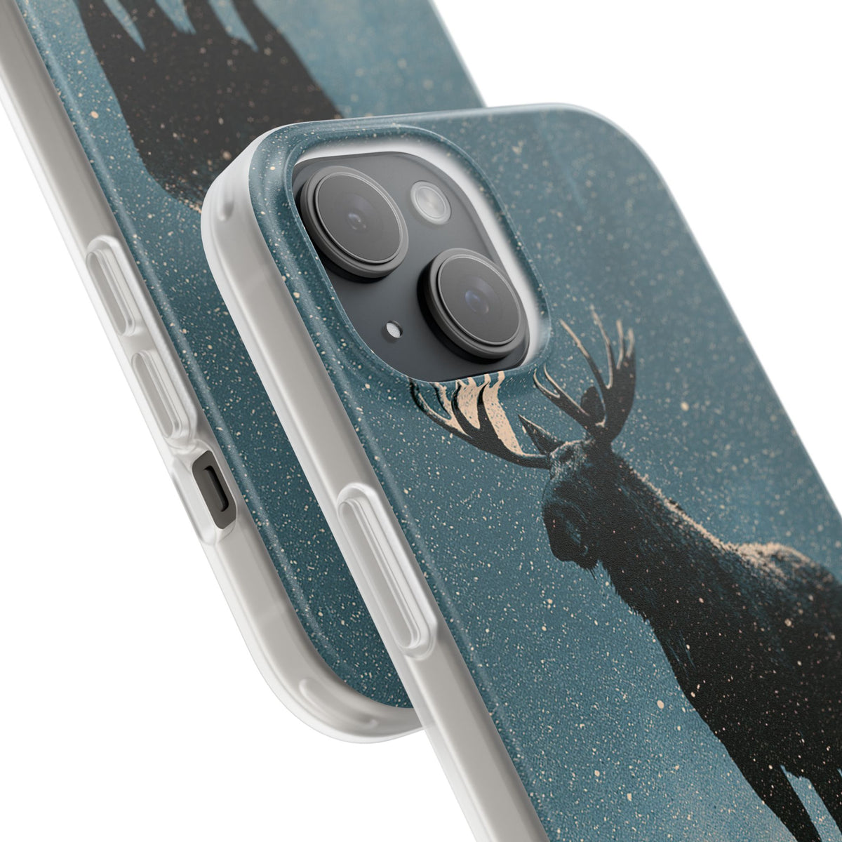 Nordic Boreal Moose · Lite Phone Case for iPhone · Blue