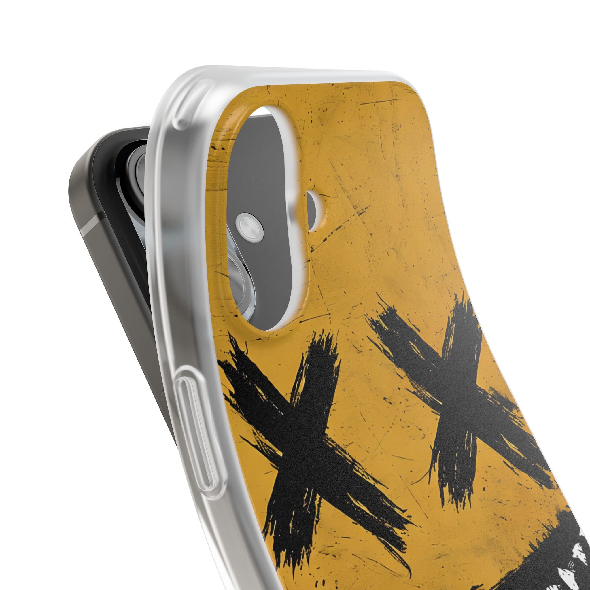 Jagged Smile Yellow iPhone 16 Case - Soft