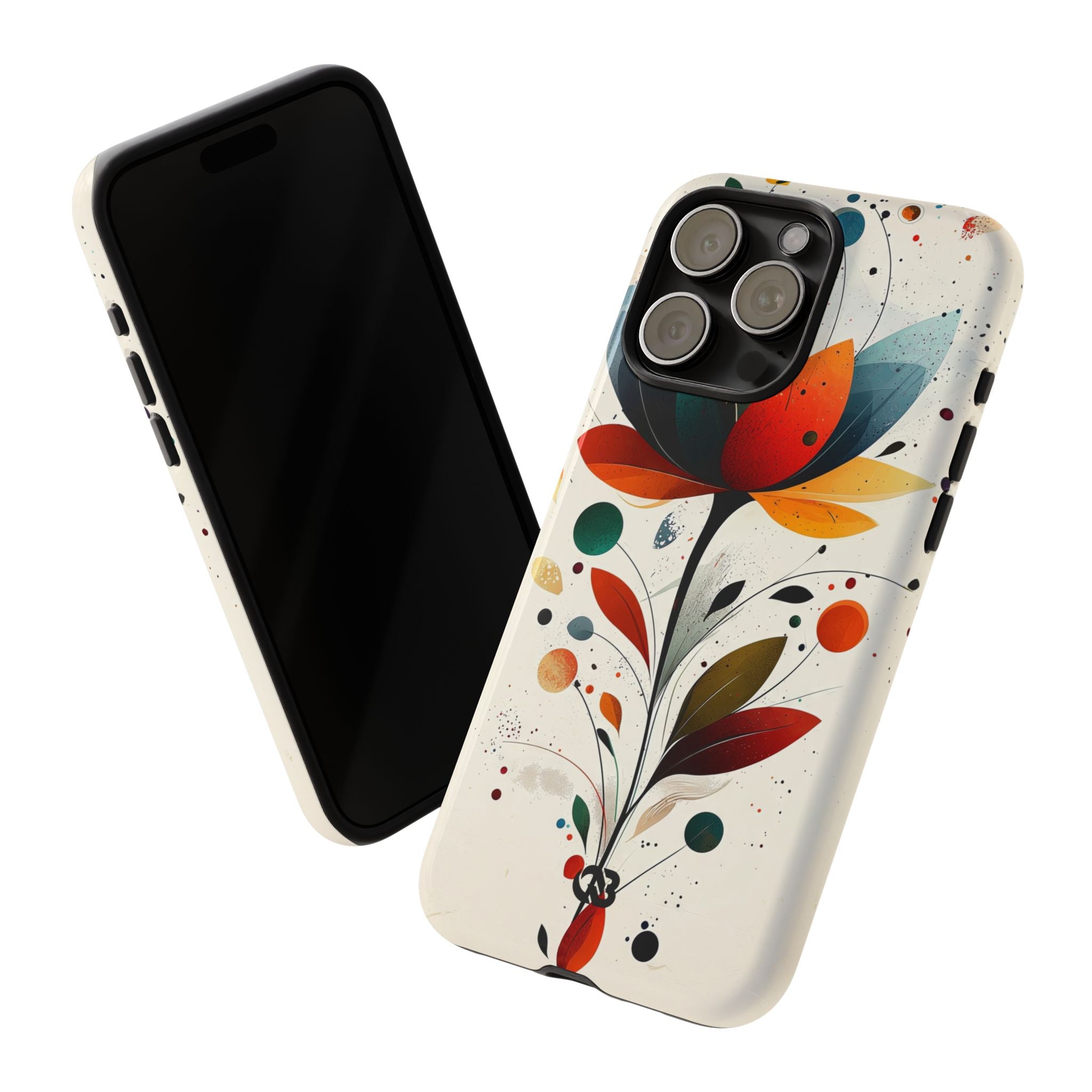 Burnt Petal Abstract · Tough Phone Case for iPhone