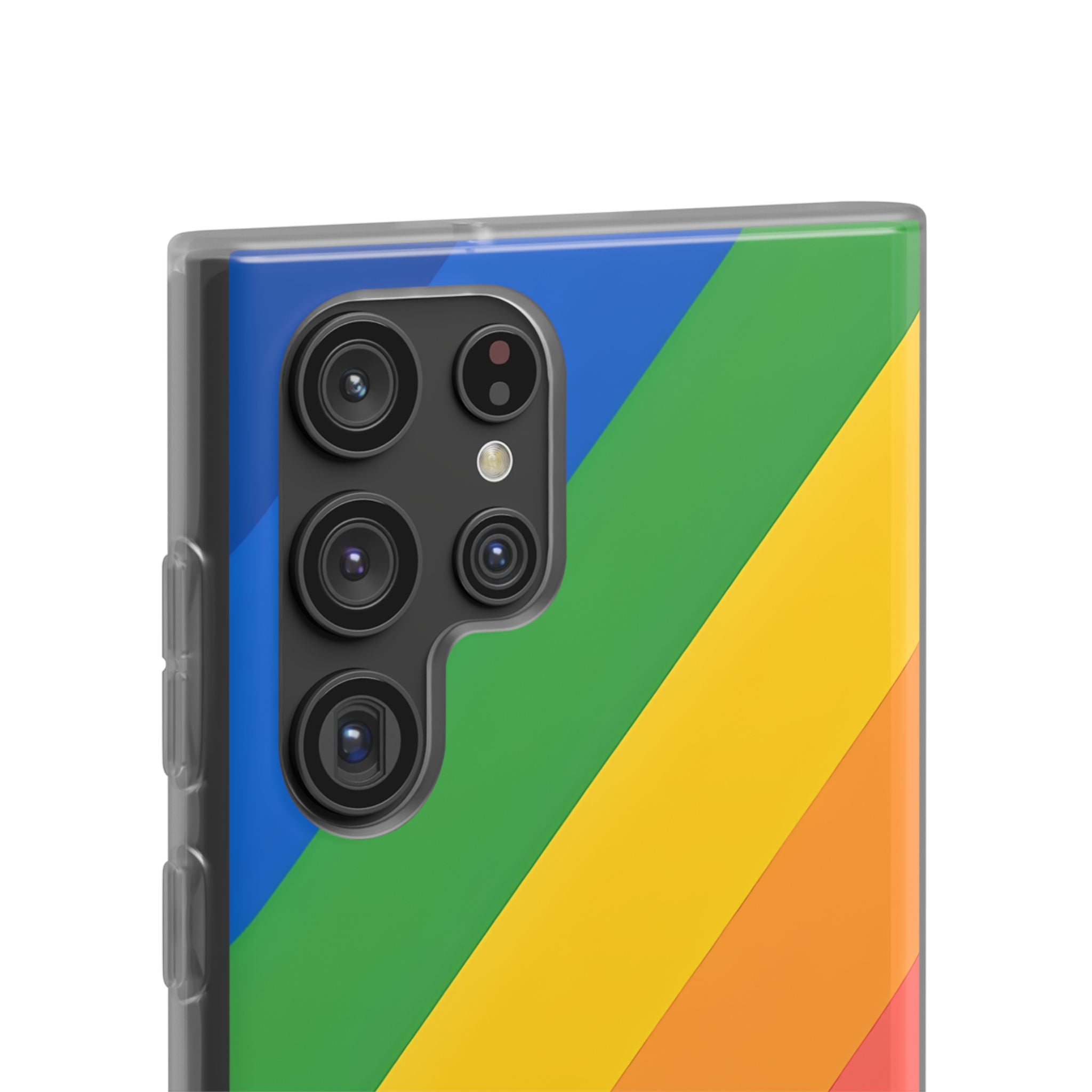 Vibrant Spectrum Slope · Soft Phone Case for Samsung