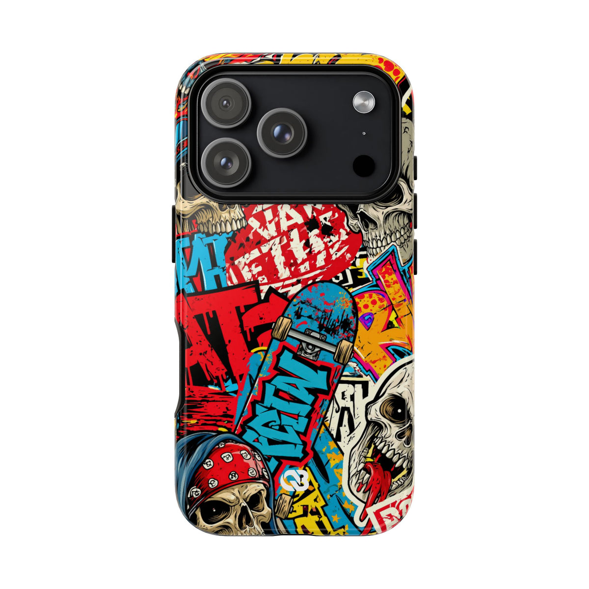 Skate Skull Riot · Tough Phone Case for iPhone · Red