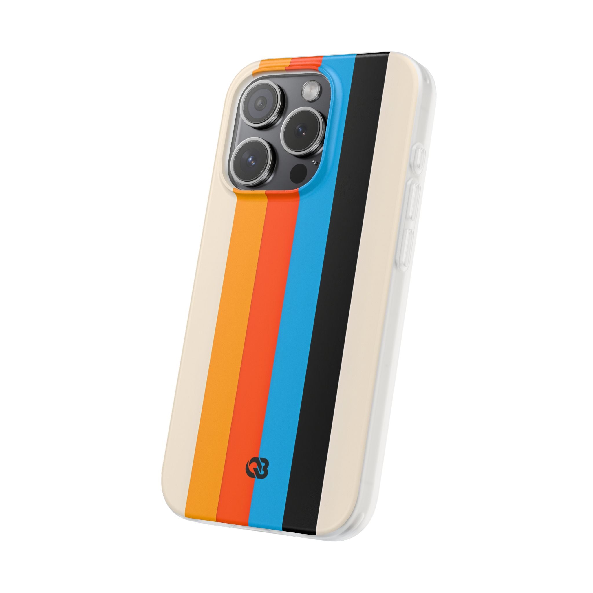 Retro Racing Stripes · Soft Phone Case for iPhone