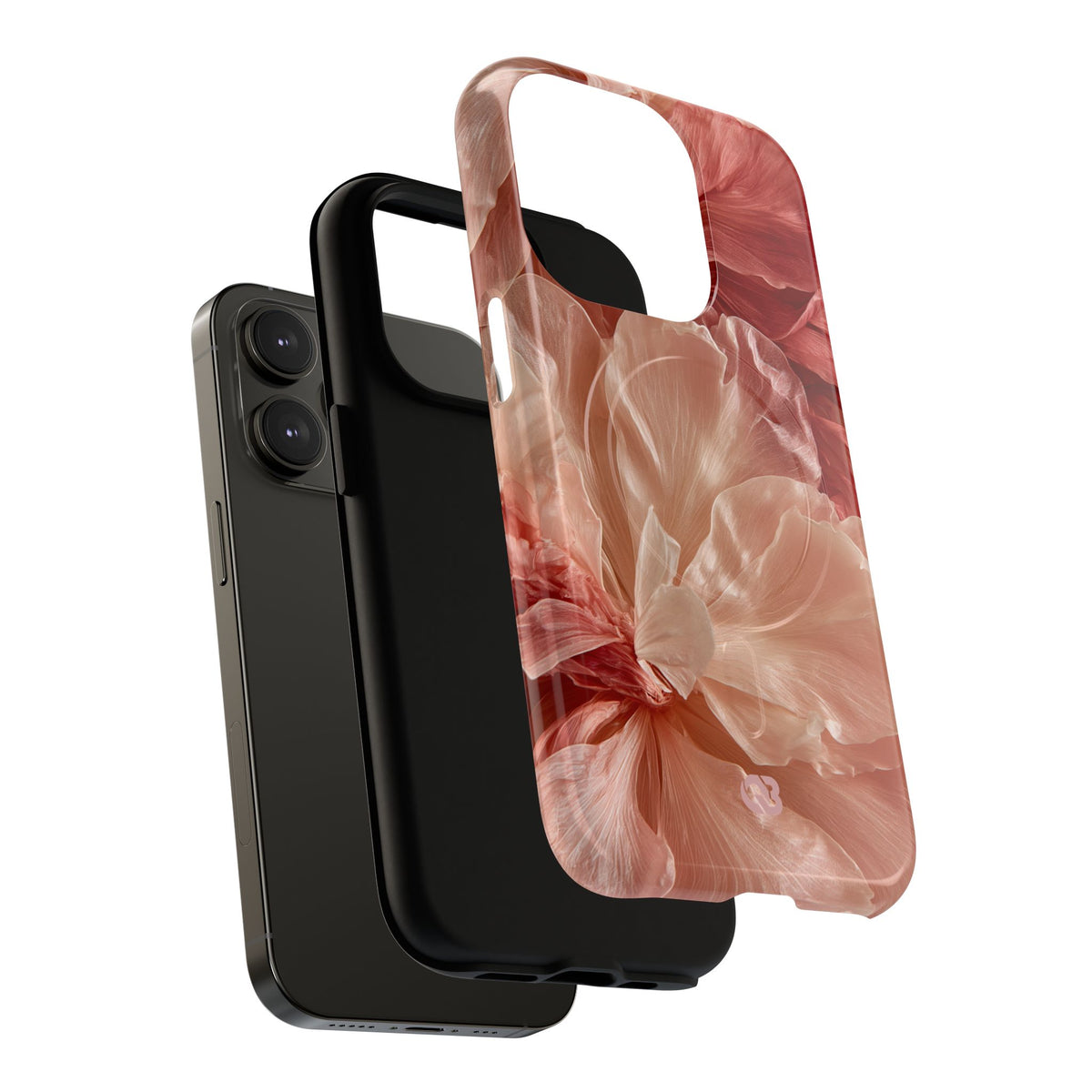Blush Silk Bloom · Tough 2.0 Magnetic Phone Case for iPhone · Pink