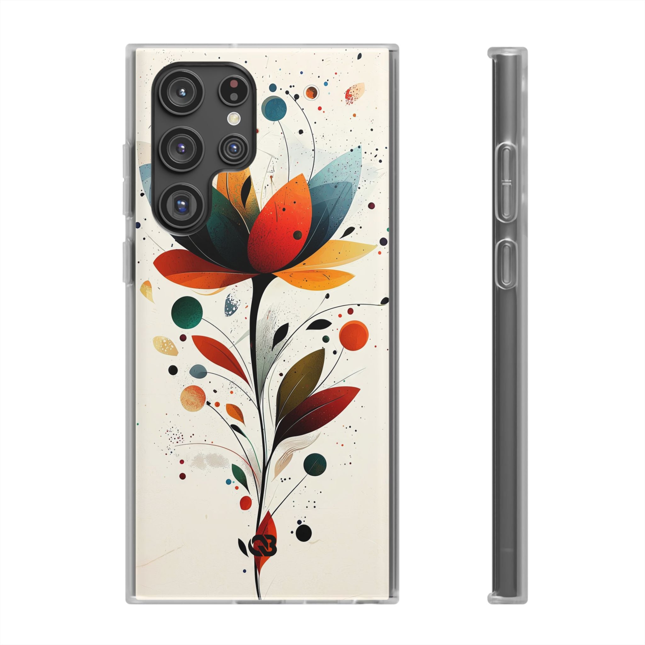 Burnt Petal Abstract · Soft Phone Case for Samsung