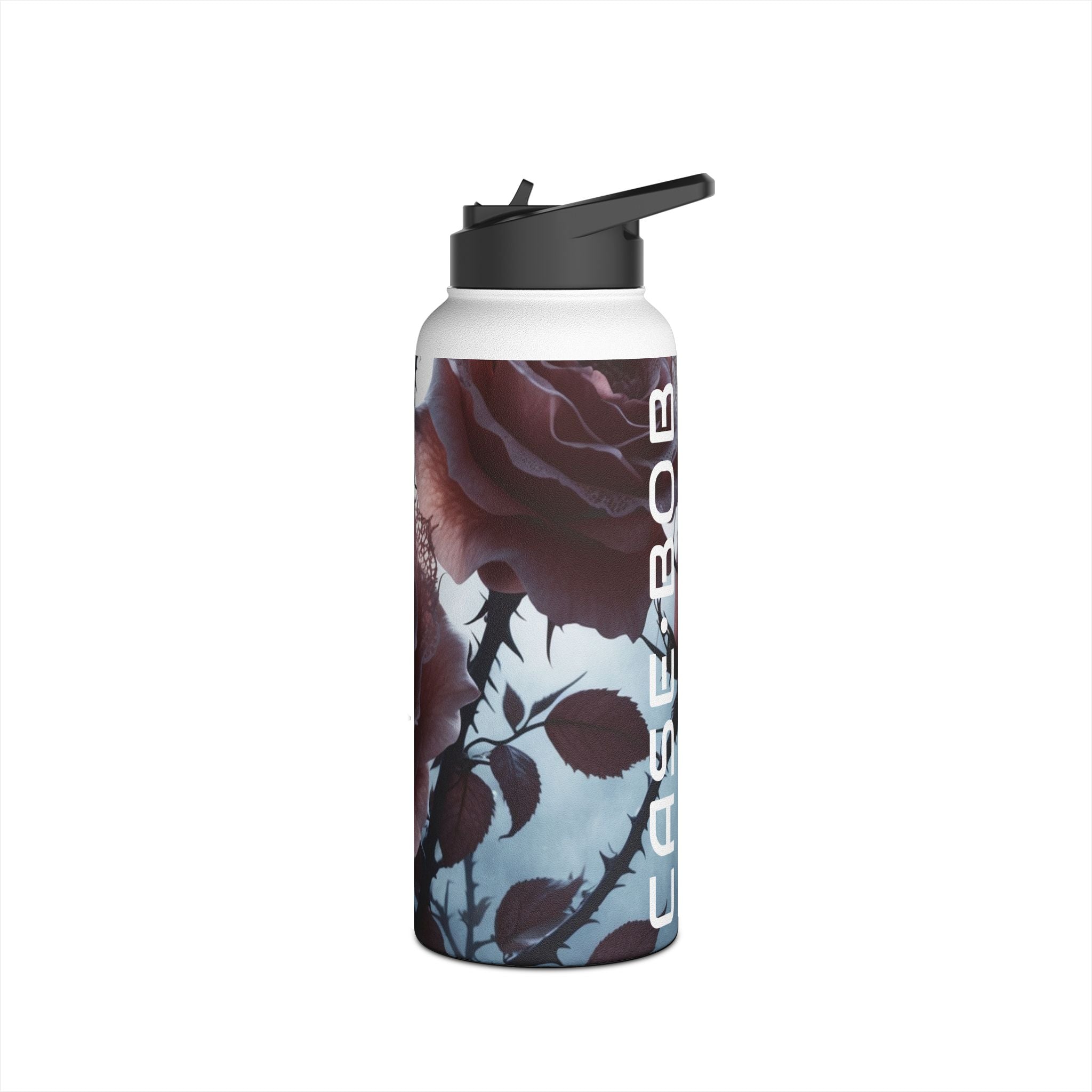 Lace Rose Moonlight - Stainless Steel Water Bottle
