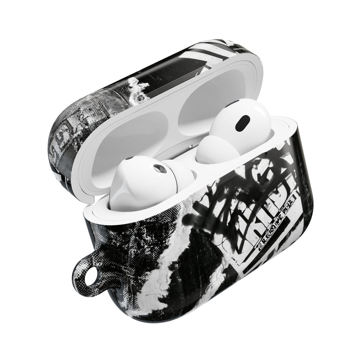 Underground Punk Collage · Hard Case for AirPods & AirPods Pro · Black