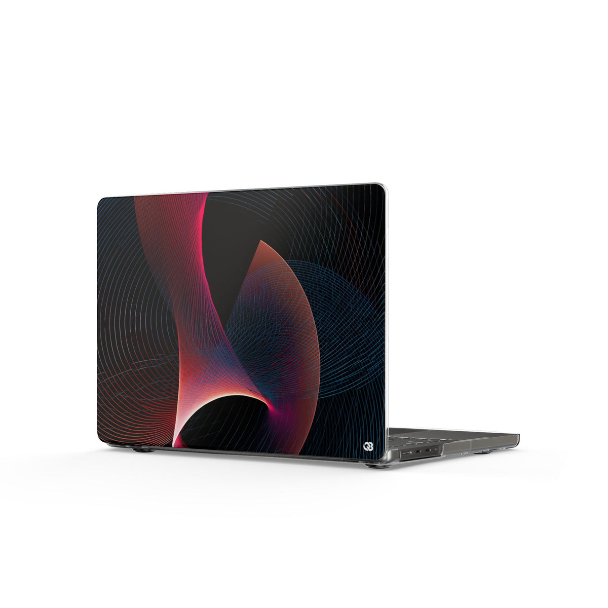Chromatic Helix · Clear Hard Case for MacBook · Black