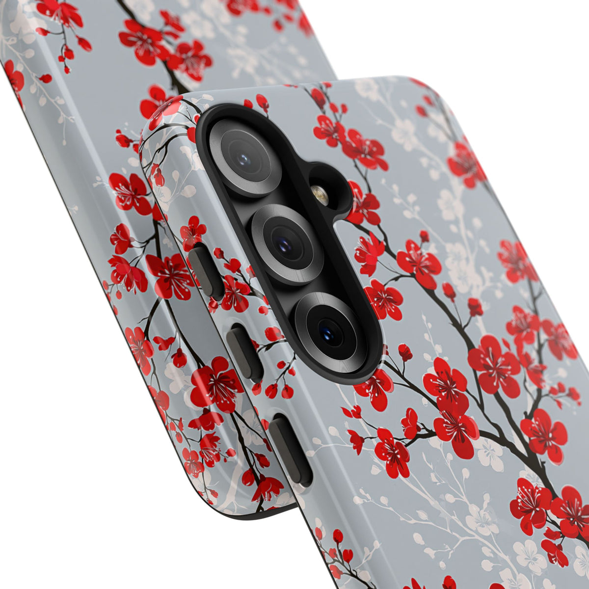 Scarlet Plum Blossom · Tough Phone Case for Samsung · Red
