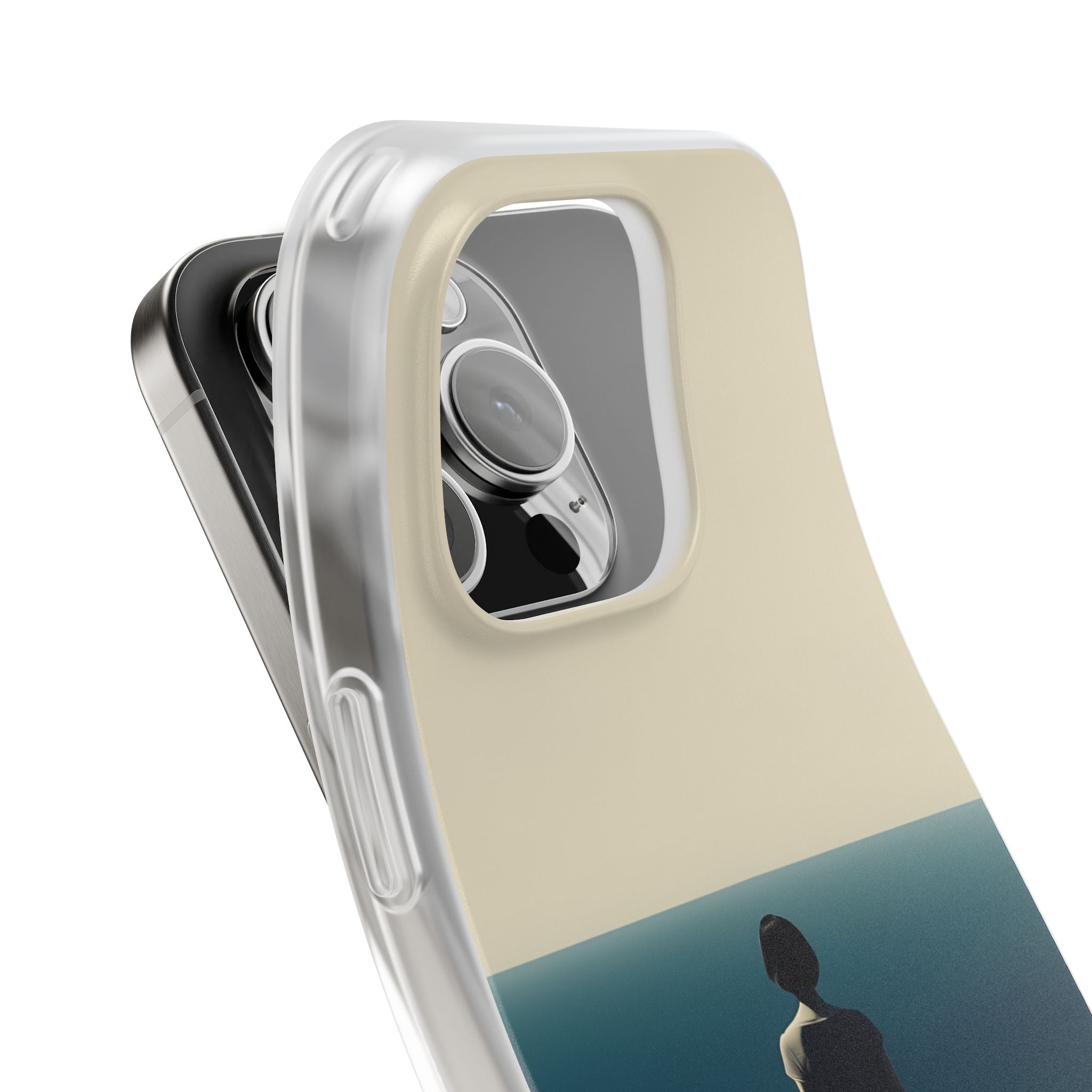 Solitary Blue Horizon · Soft Coque de téléphone pour iPhone