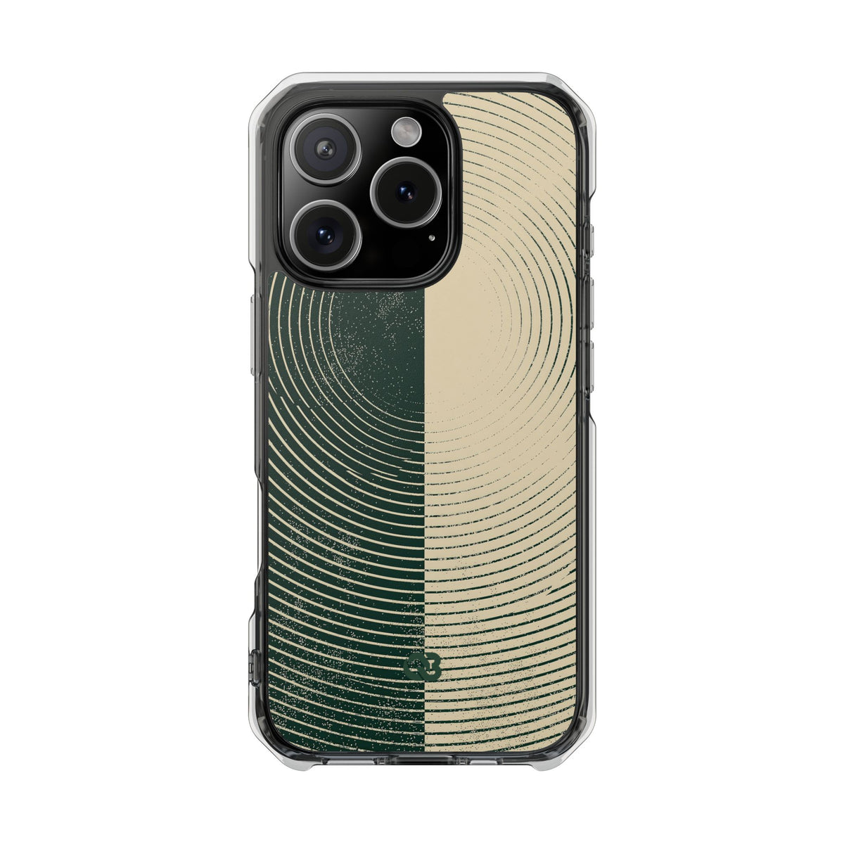 Green Impact MagSafe Phone Case for iPhone - Evergreen Split Grain