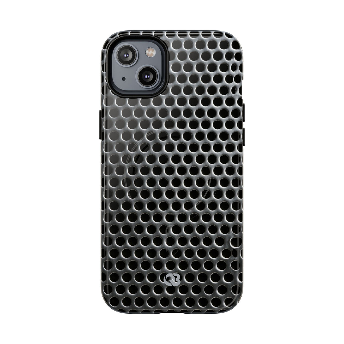 Silver Tough 2.0 Magsafe Phone Case for iPhone - Brutalist Steel Mesh