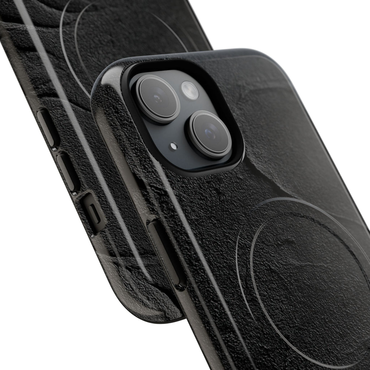 Obsidian Stucco Relief · Tough 2.0 Magnetic Phone Case for iPhone · Black