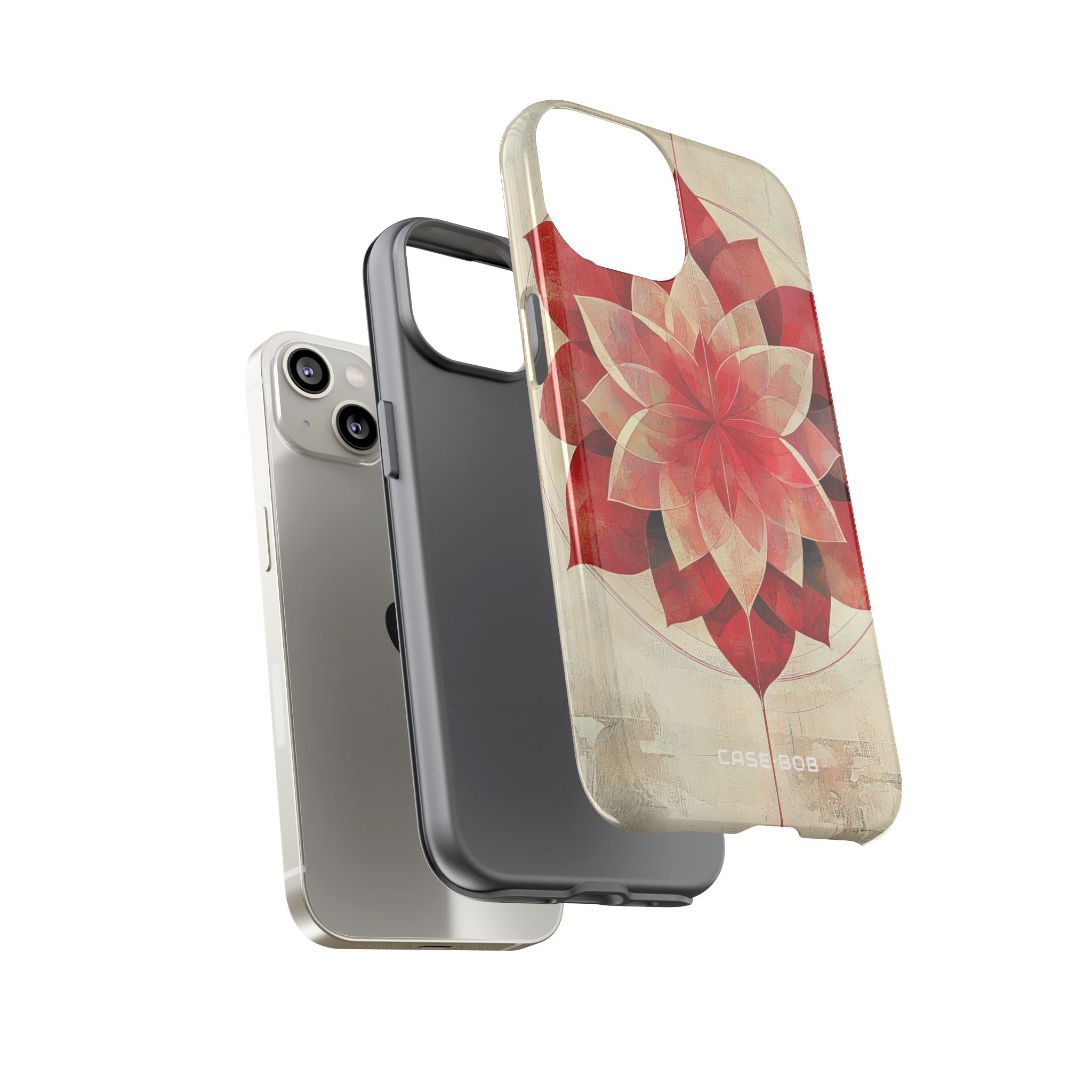 Crimson Bloom iPhone 14 Cover - Tough