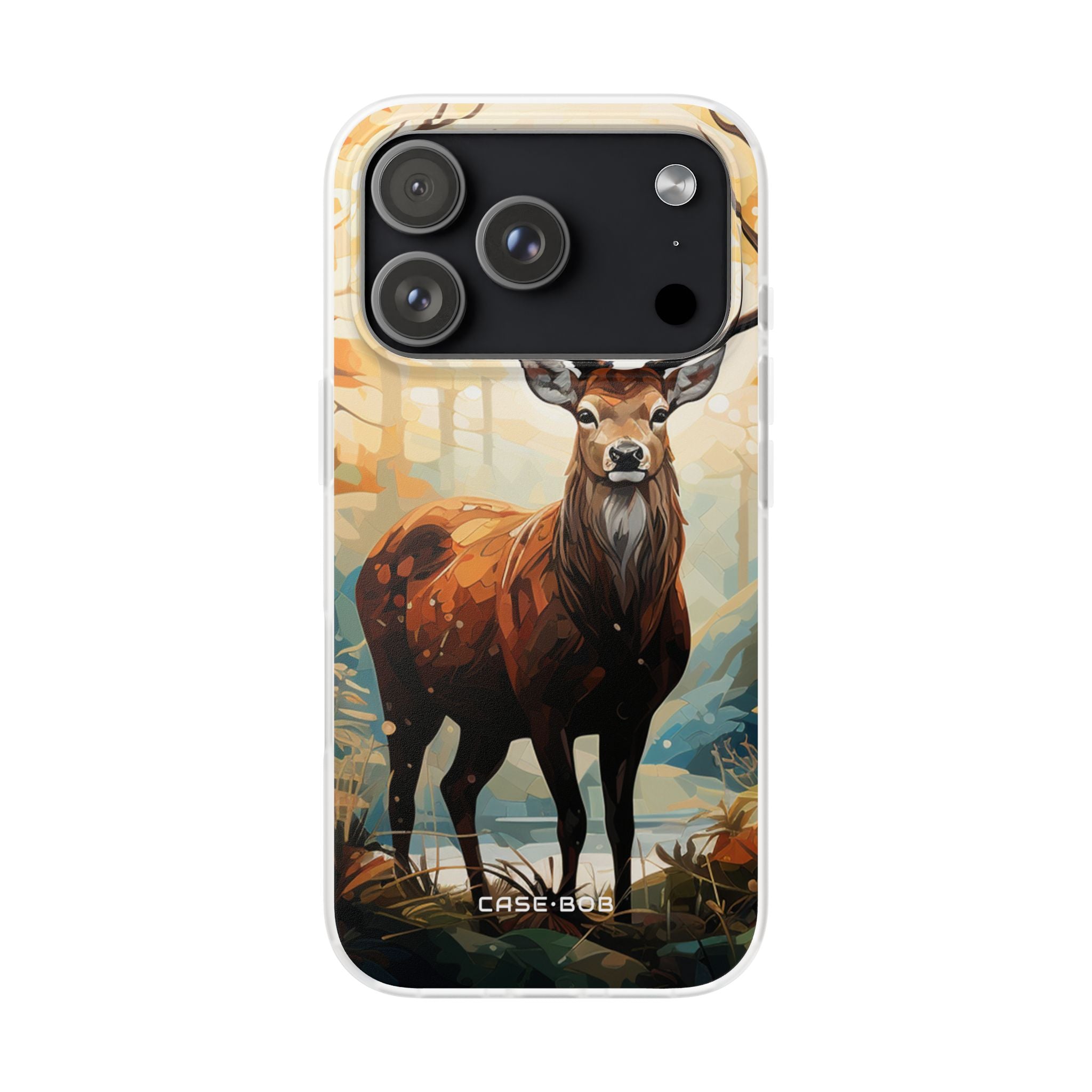 Glowing Stag iPhone 17 Pro Case - Soft - CASE•BOB