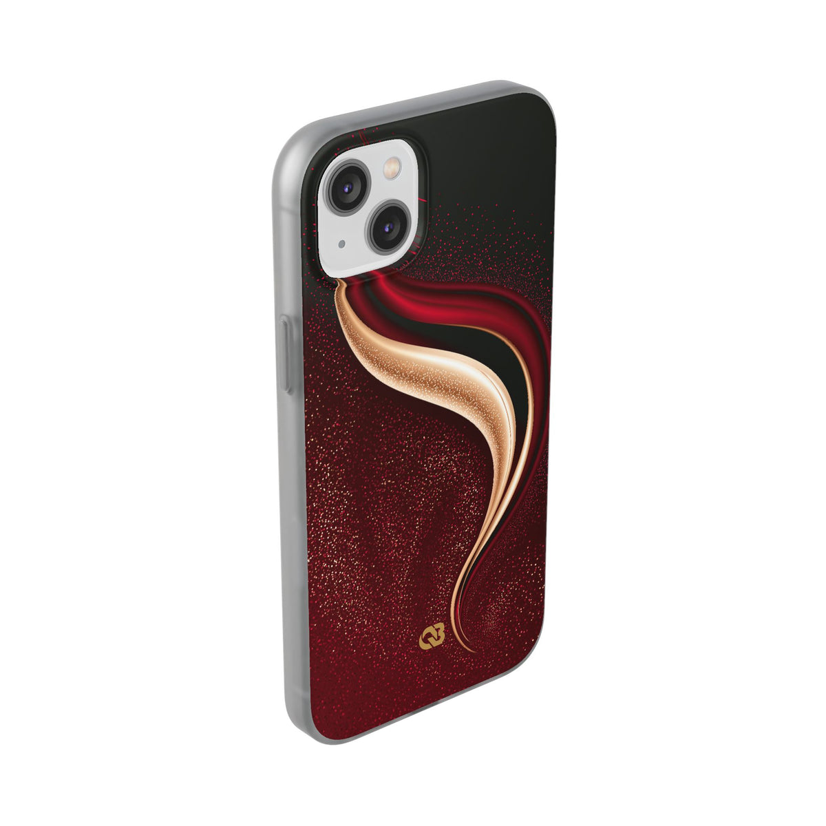 Gilded Crimson Flow · Lite Phone Case for iPhone · Red