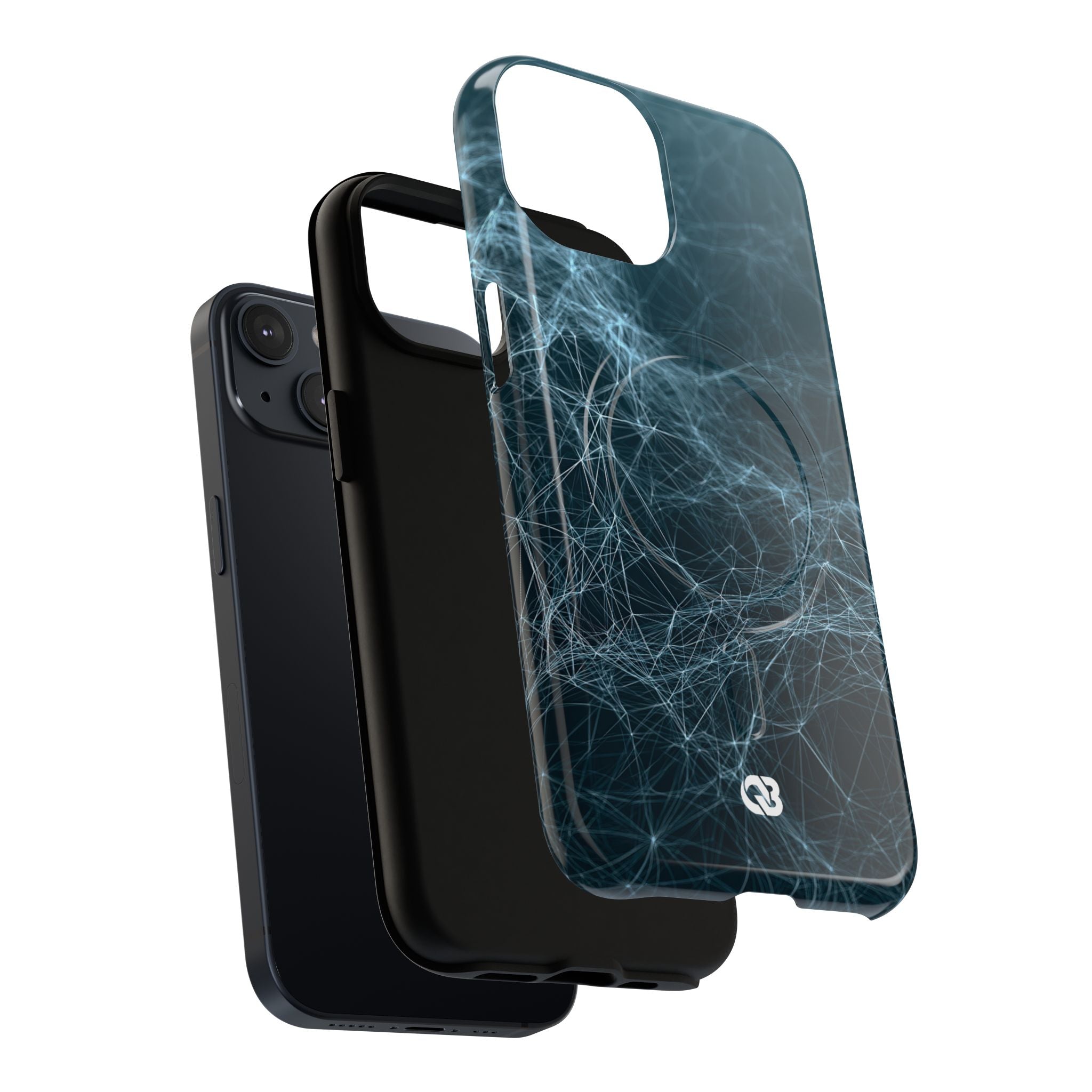 Teal Tough 2.0 Magsafe Phone Case for iPhone - Arctic Neural Mesh