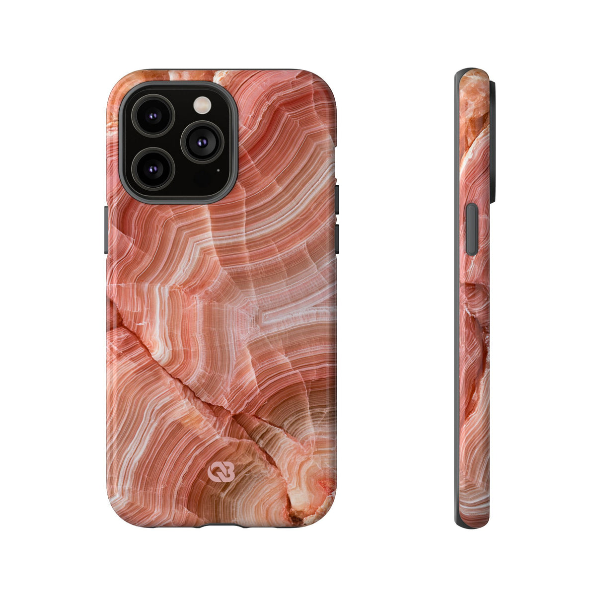 Blushing Rose Strata · Tough Phone Case for iPhone · Pink