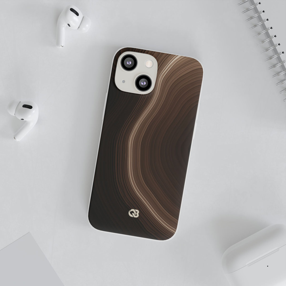 Umber Strata · Lite Phone Case for iPhone · Brown