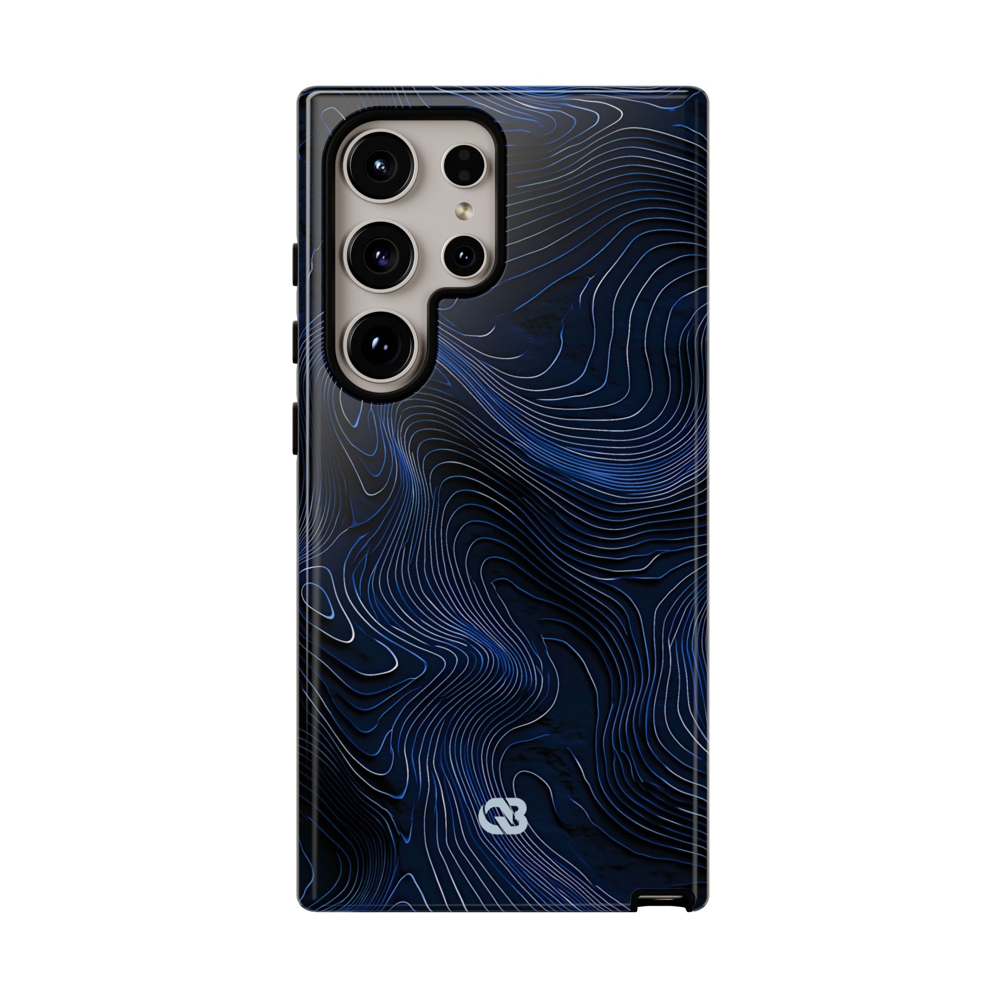 Blue Tough Phone Case for Samsung - Cobalt Contour Ridge