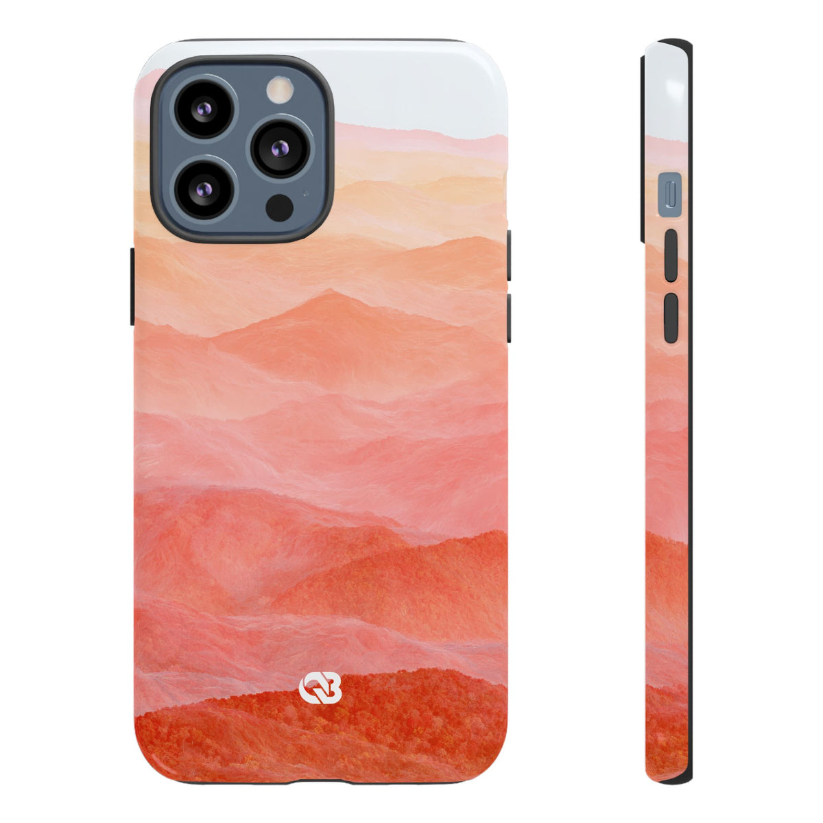 Alpenglow Ridge Vista · Tough Phone Case for iPhone · Orange