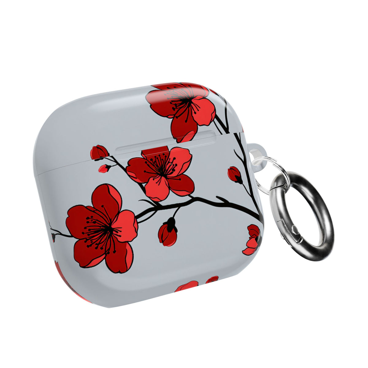 Scarlet Plum Blossom · Hard Case for AirPods & AirPods Pro · Red