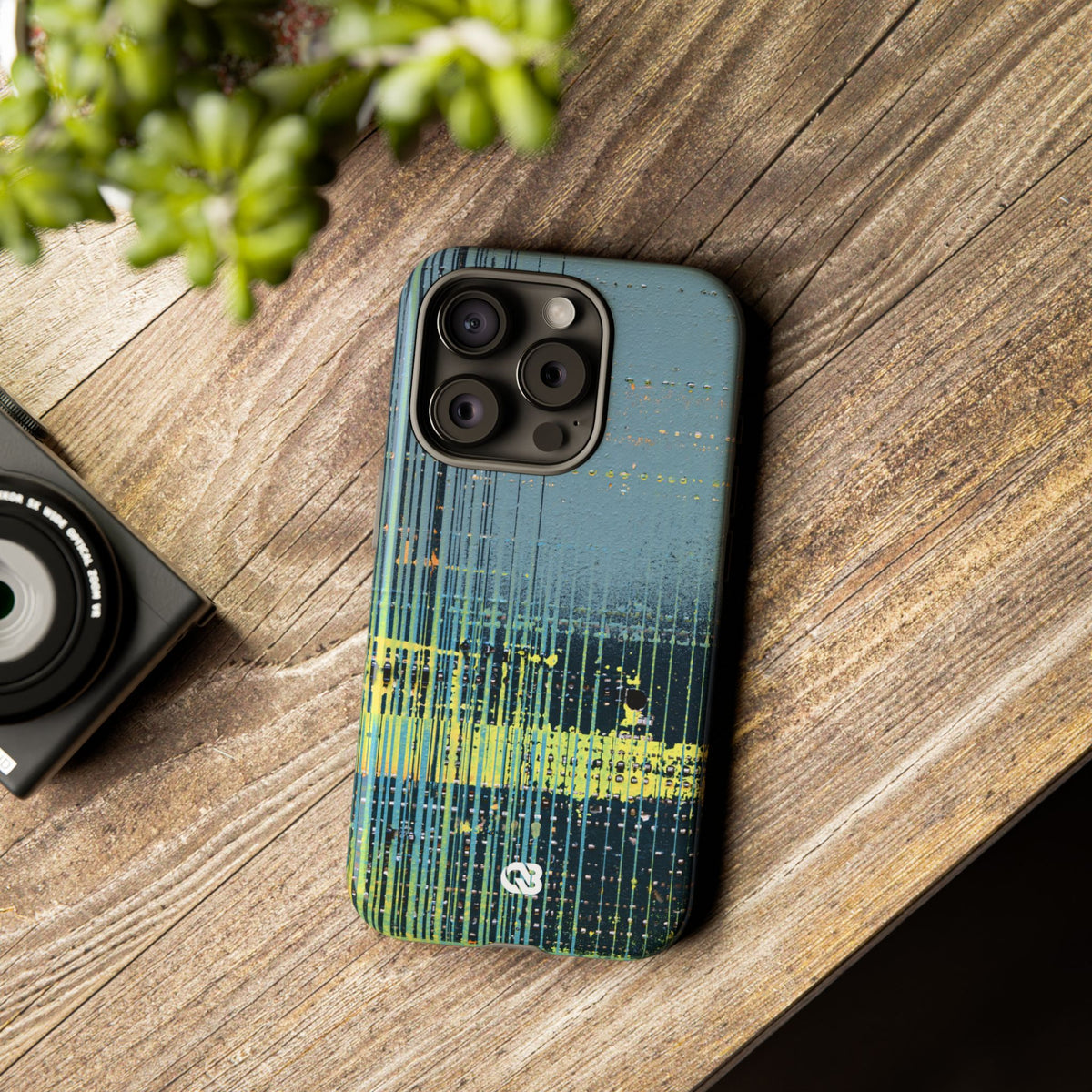 Acid Raster Circuit · Tough Phone Case for iPhone · Teal