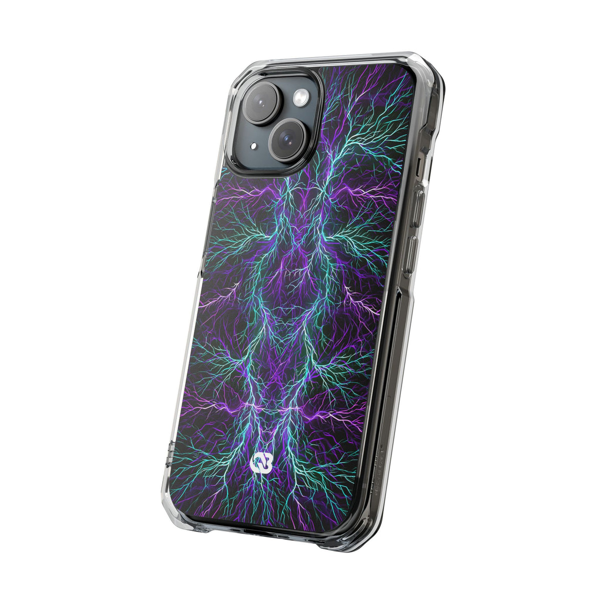 Electric Plasma Arbor · Clear Impact Magnetic Phone Case for iPhone · Purple