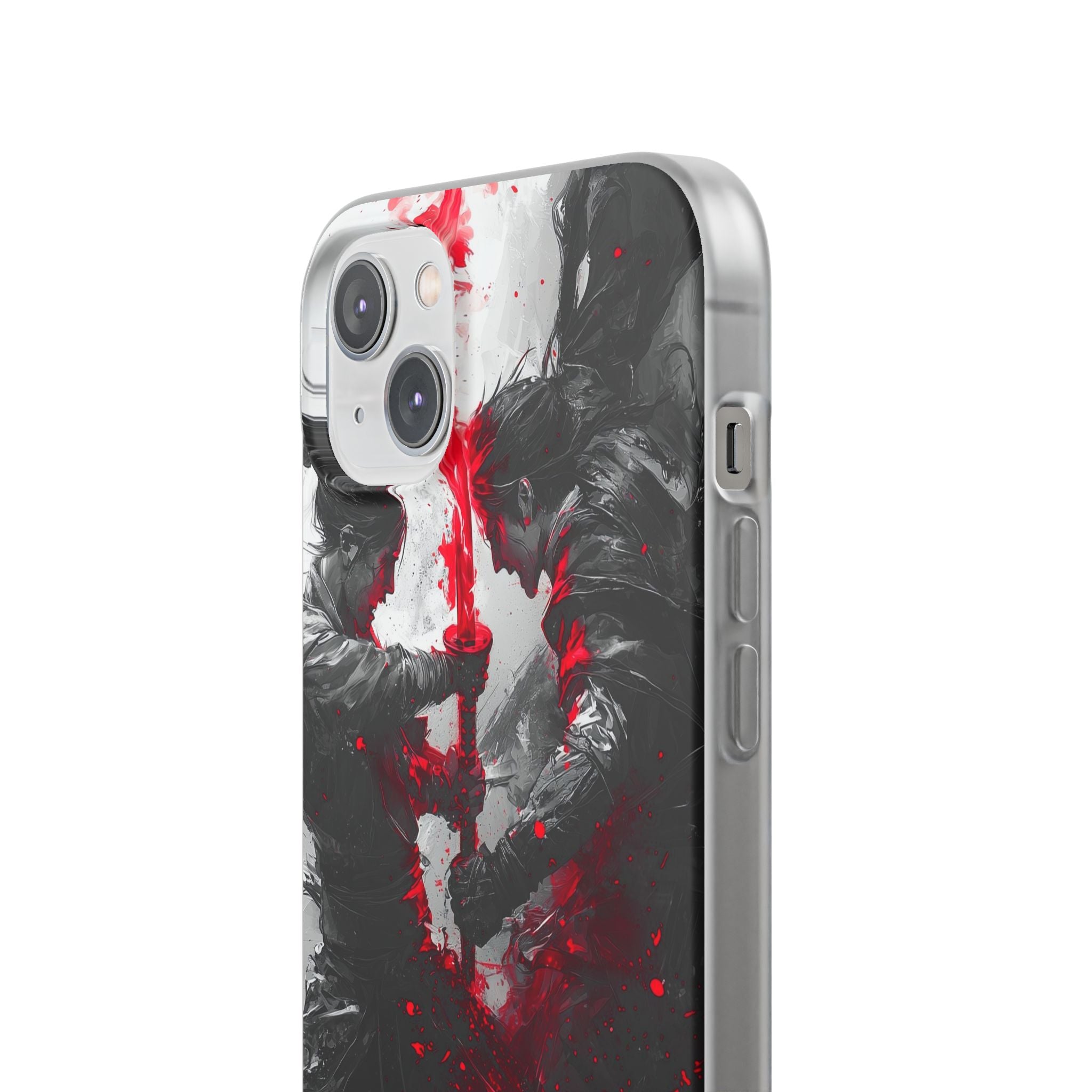 Shattered Crimson Duel · Soft Capa para iPhone