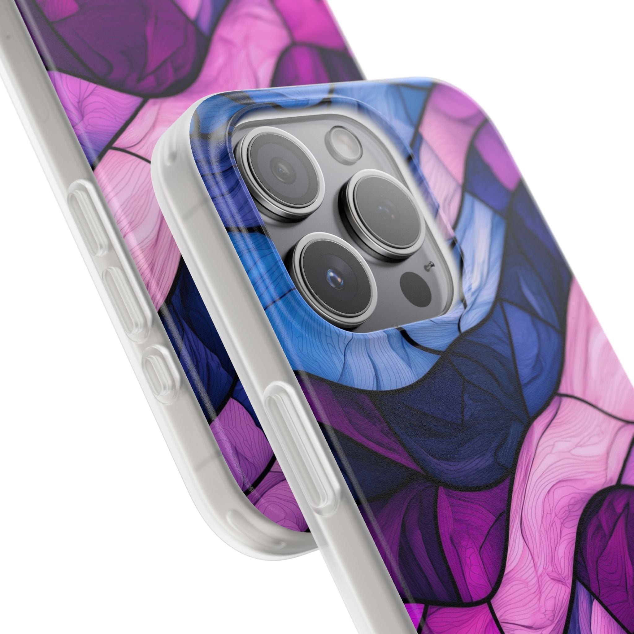 Wavelike Glow iPhone 15 Pro Case - Soft