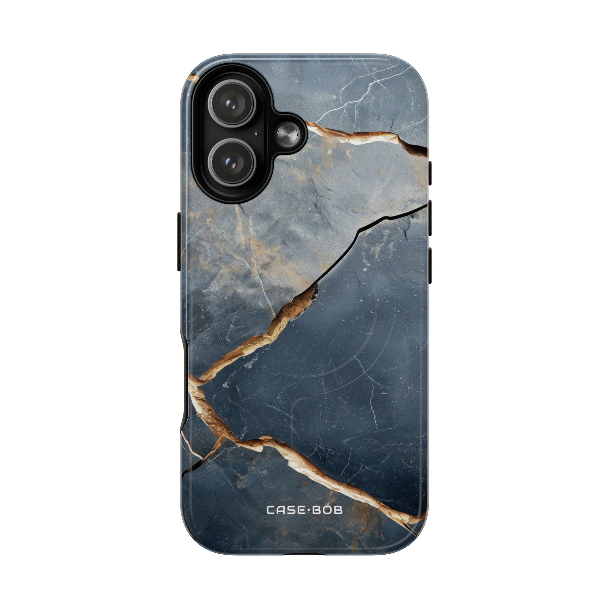 Jagged Vein Navy iPhone 17 Case - Tough+ - CASE•BOB