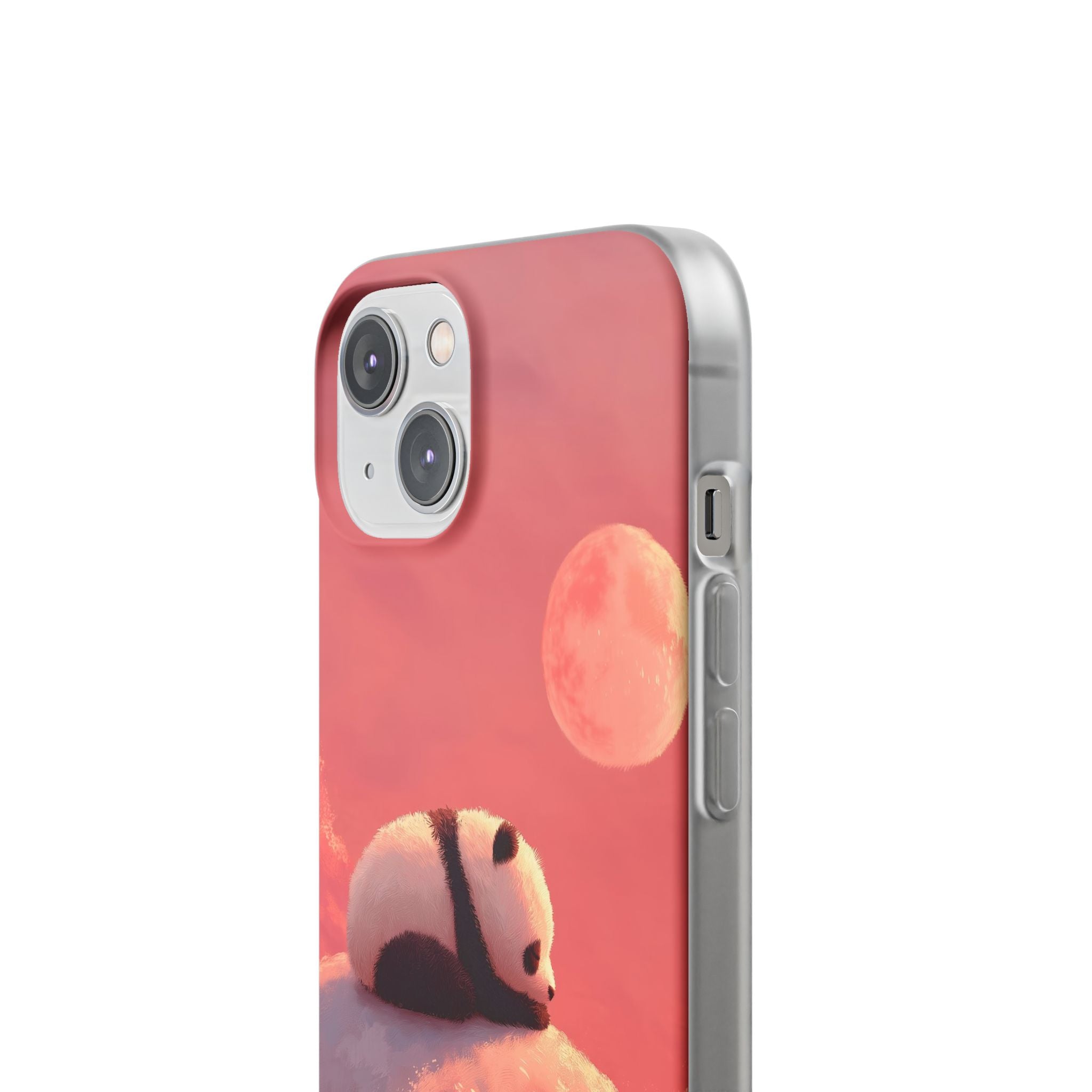 Rose Moon Panda · Soft Phone Case for iPhone