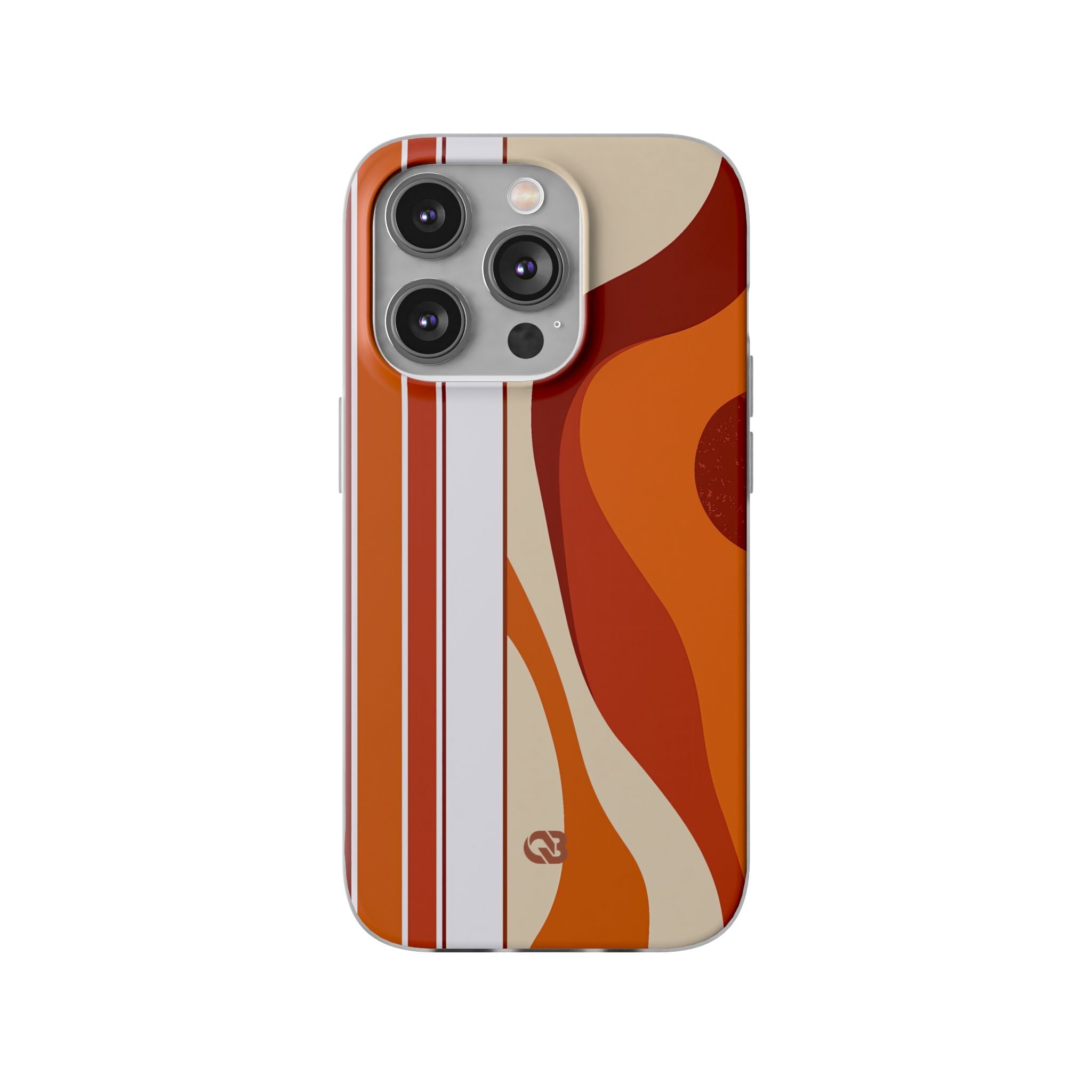 Orange Lite Phone Case for iPhone - Terracotta Metro Line