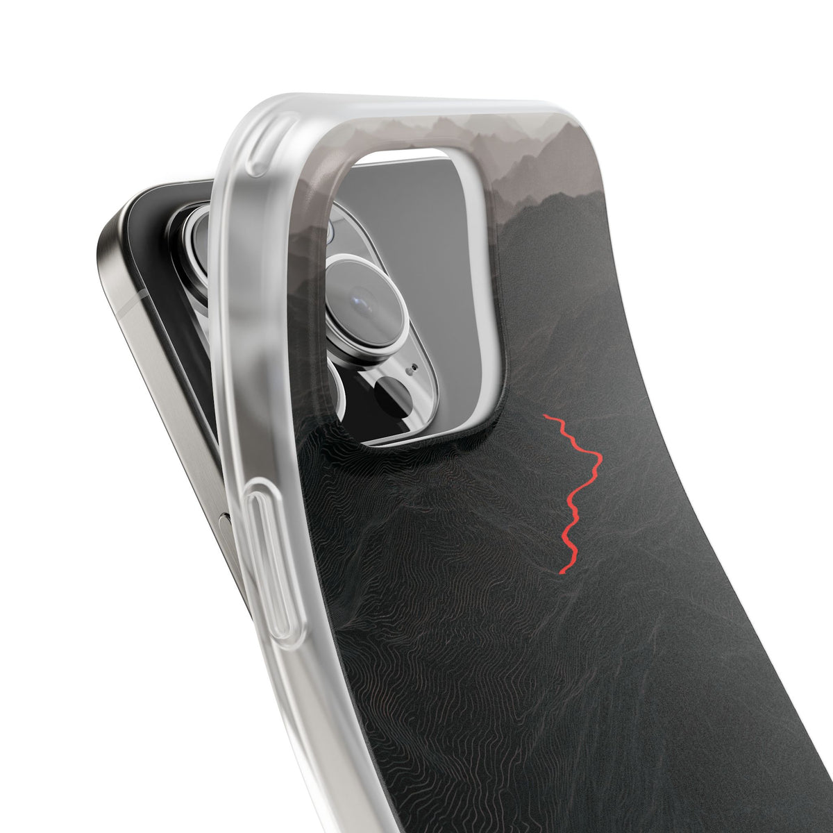 Crimson Ridge Pass · Lite Phone Case for iPhone · Black