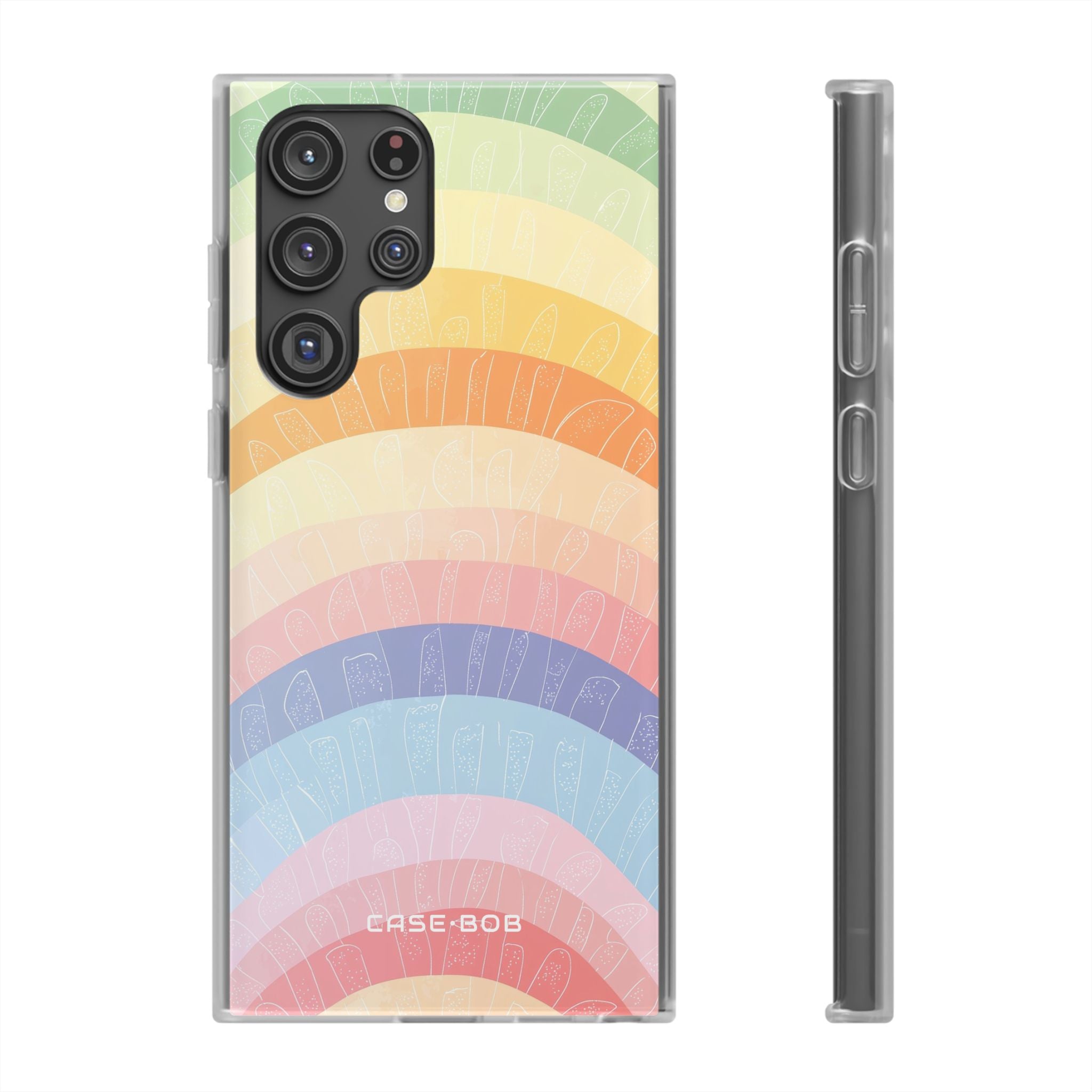 Pastell Regenbogen Bänder Samsung S22 Ultra Case - Soft