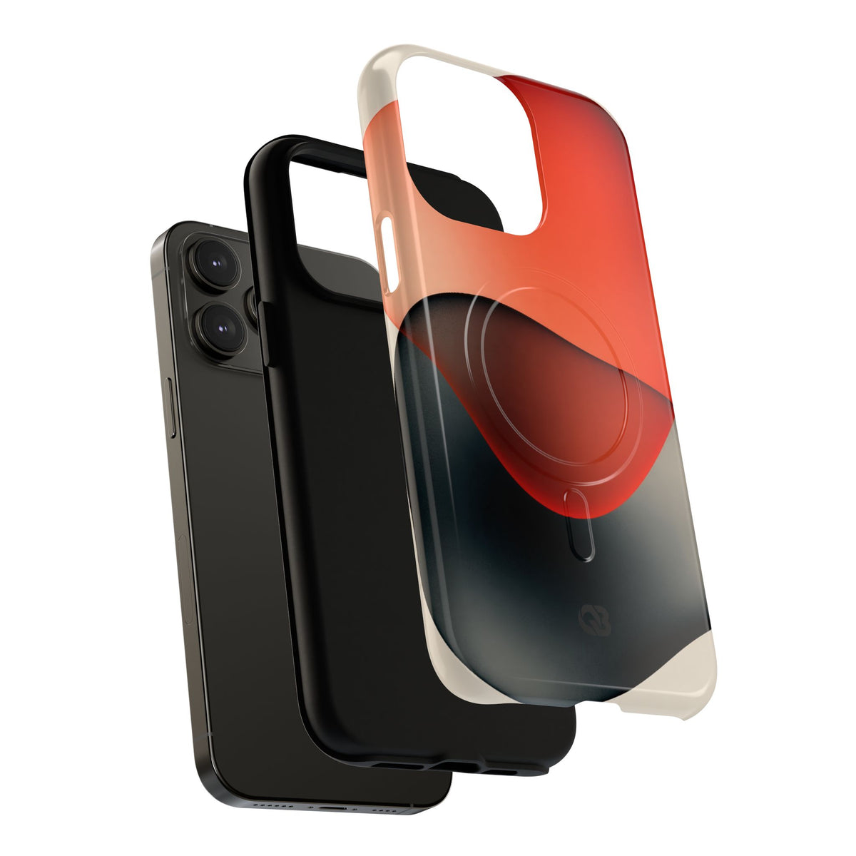 Translucent Crimson Form · Tough 2.0 Magnetic Phone Case for iPhone · Red