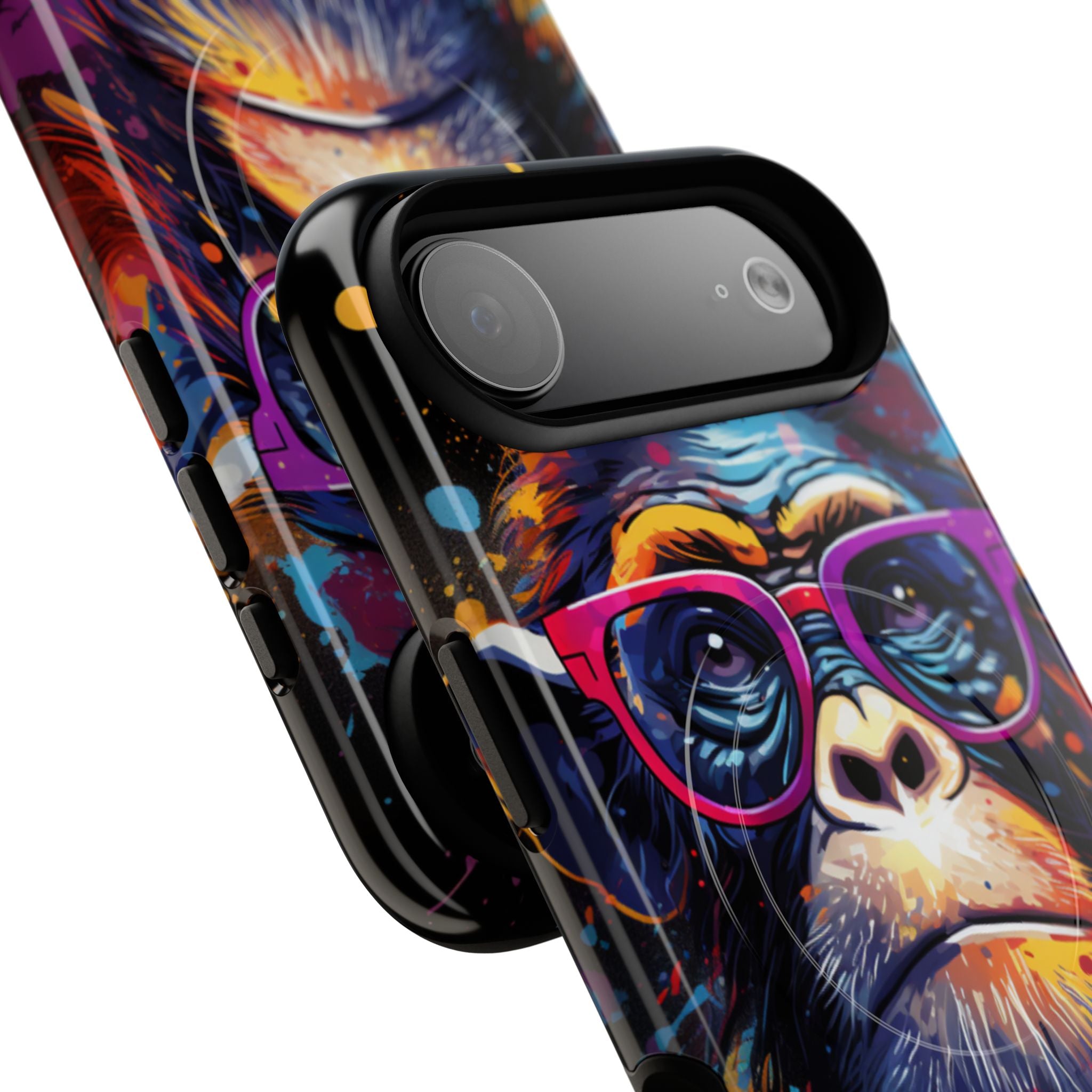 Neon Splatter Primate · Tough+ Magsafe