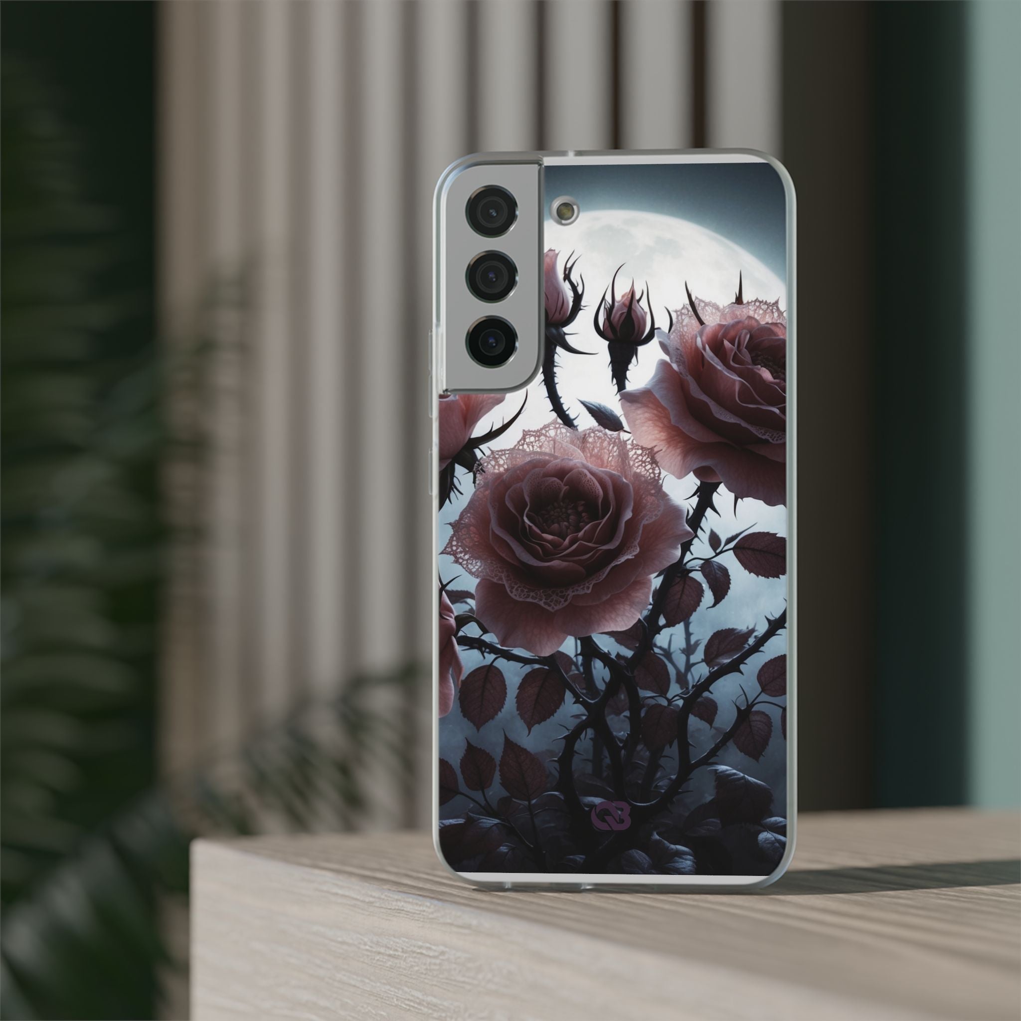 Lunar Lace Petals · Soft Phone Case for Samsung